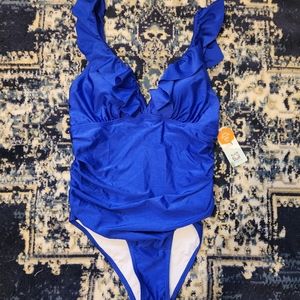 Royal blue swimsuit